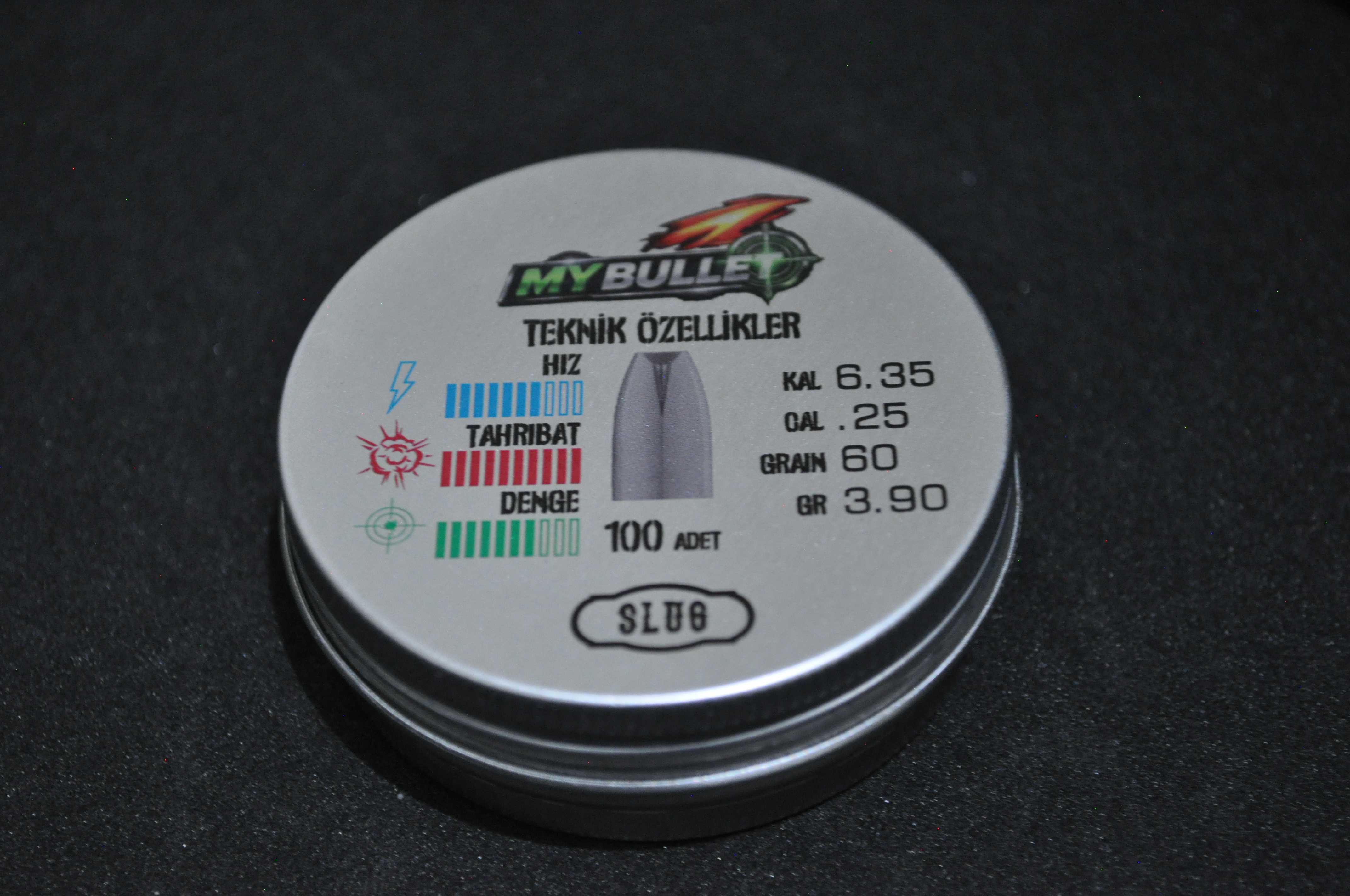 My Bullet 6.35mm 60 Grain Slug Havalı Tüfek Saçması